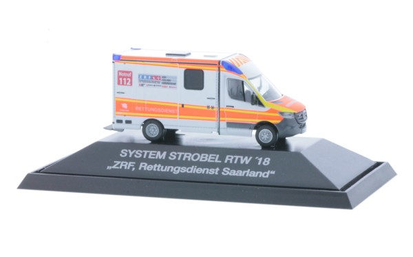 System Strobel RTW´18 ZRF, Rettungsdienst Saarland, 1:87
