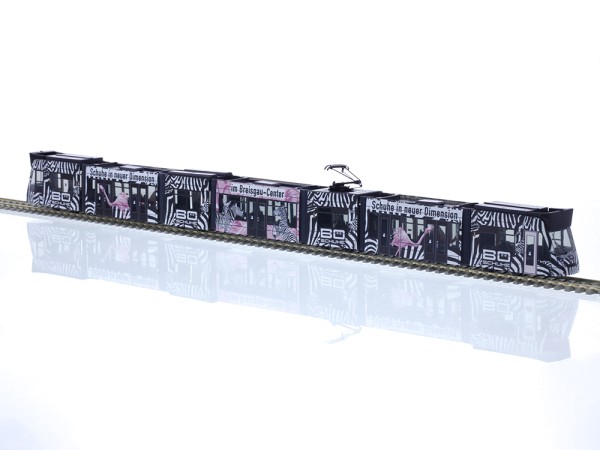 Siemens Combino 7tlg. VAG Freiburg - BÖ Schuhe, 1:87© Schwitzke ID