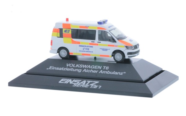 Volkswagen T6 Einsatzleitung Aicher Ambulanz, 1:87