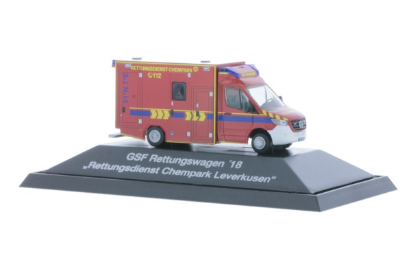 GSF RTW ´18 Rettungsdienst Chempark Leverkusen, 1:87