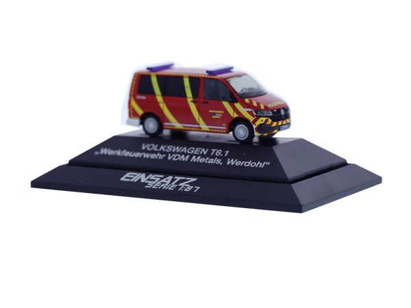 Volkswagen T6.1 Werksfeuerwehr VDM Metals Werdohl, 1:87